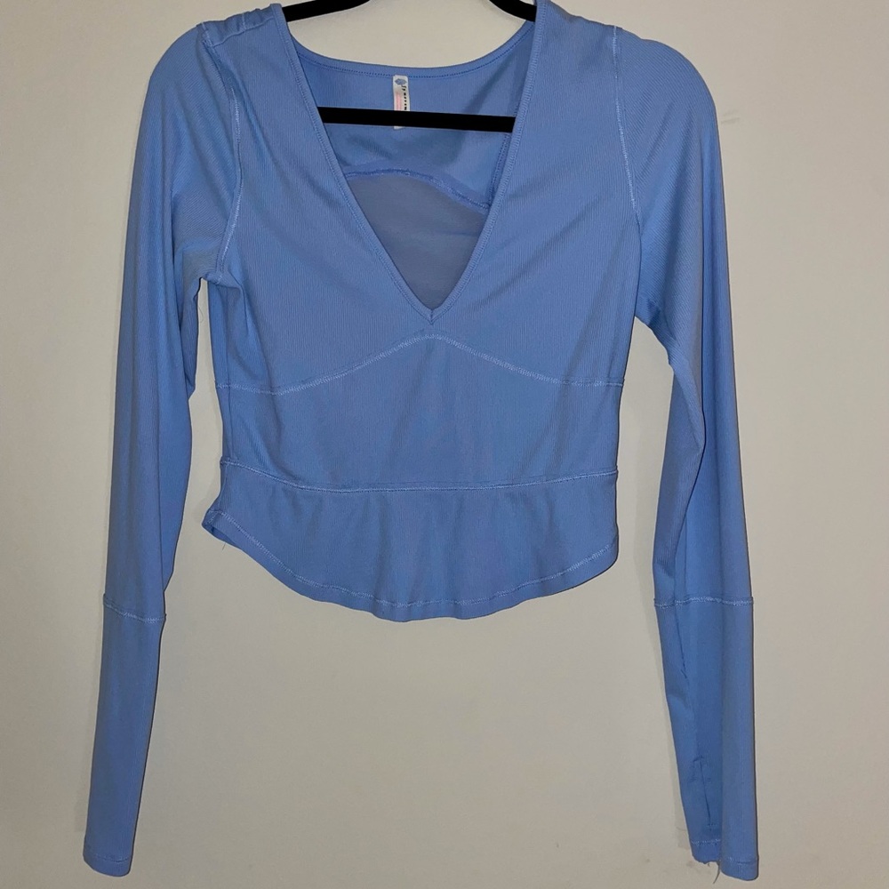 Free People Long Sleeve Crop Top